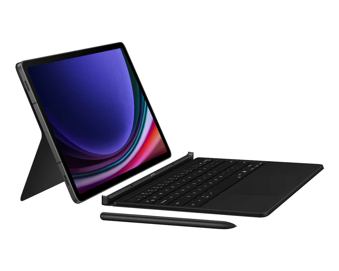 Samsung Book Cover Keyboard — Galaxy Tab S10 FE / S10 Lite · EF-DX725BBEGFR — Photo officielle Samsung EF-DX725BBEGFR — vue 1